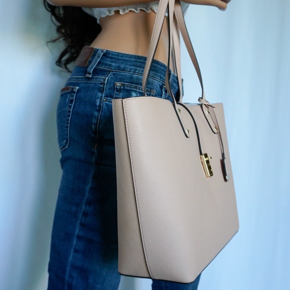 Michael Kors Karson LG Leather Tote Pastel Pink - Picture 3 of 8